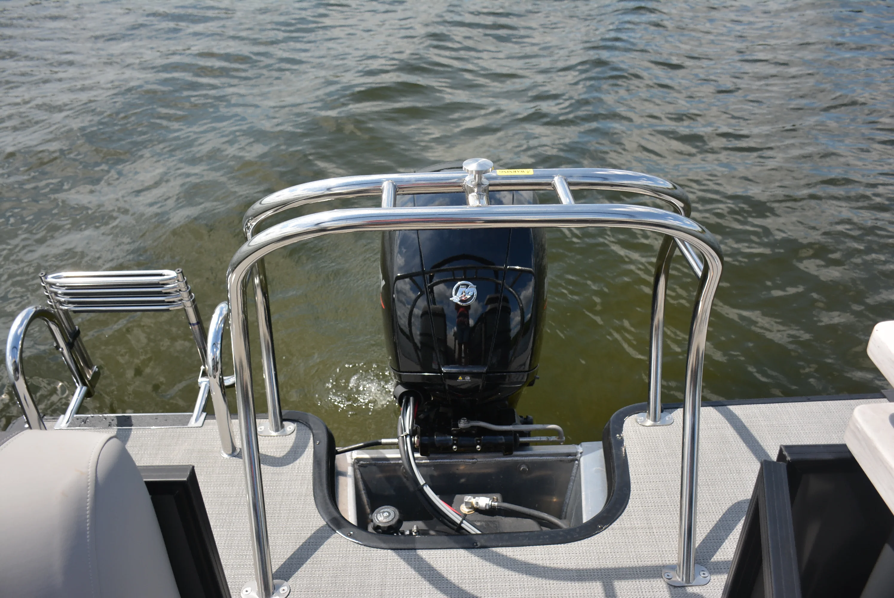 2025 Ecocampor Year New Model 20FT  Aluminum Single Decker Pontoon Boat with Electrical Motor for Sale