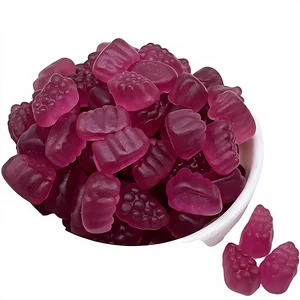 Halal Bulk Wholesale Sour Sugar Coated Jelly Sweets Juice Mango Grape Gummy Candy
