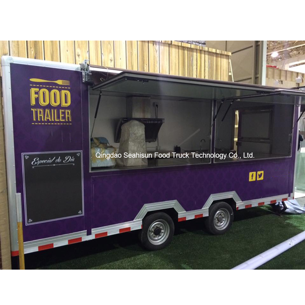 Трейлер для еды Мобильная тележка для еды буксируемый трейлер для еды на продажу