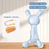 Rabbit teether - lake blue + Anti - chain + storage box