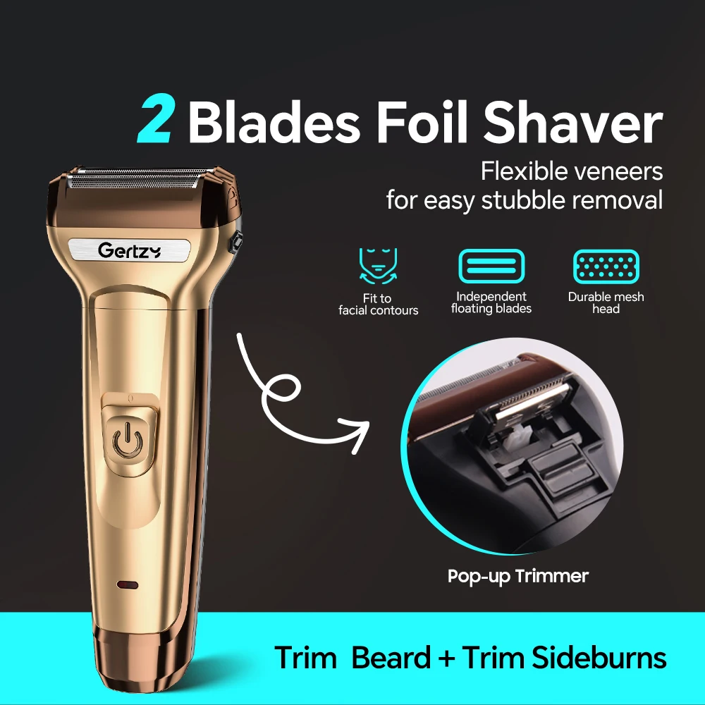 USB Powered Digital Three-in-one High-Performance Reciprocating Electric Razor for Personal Beards Electric Shaver supplier