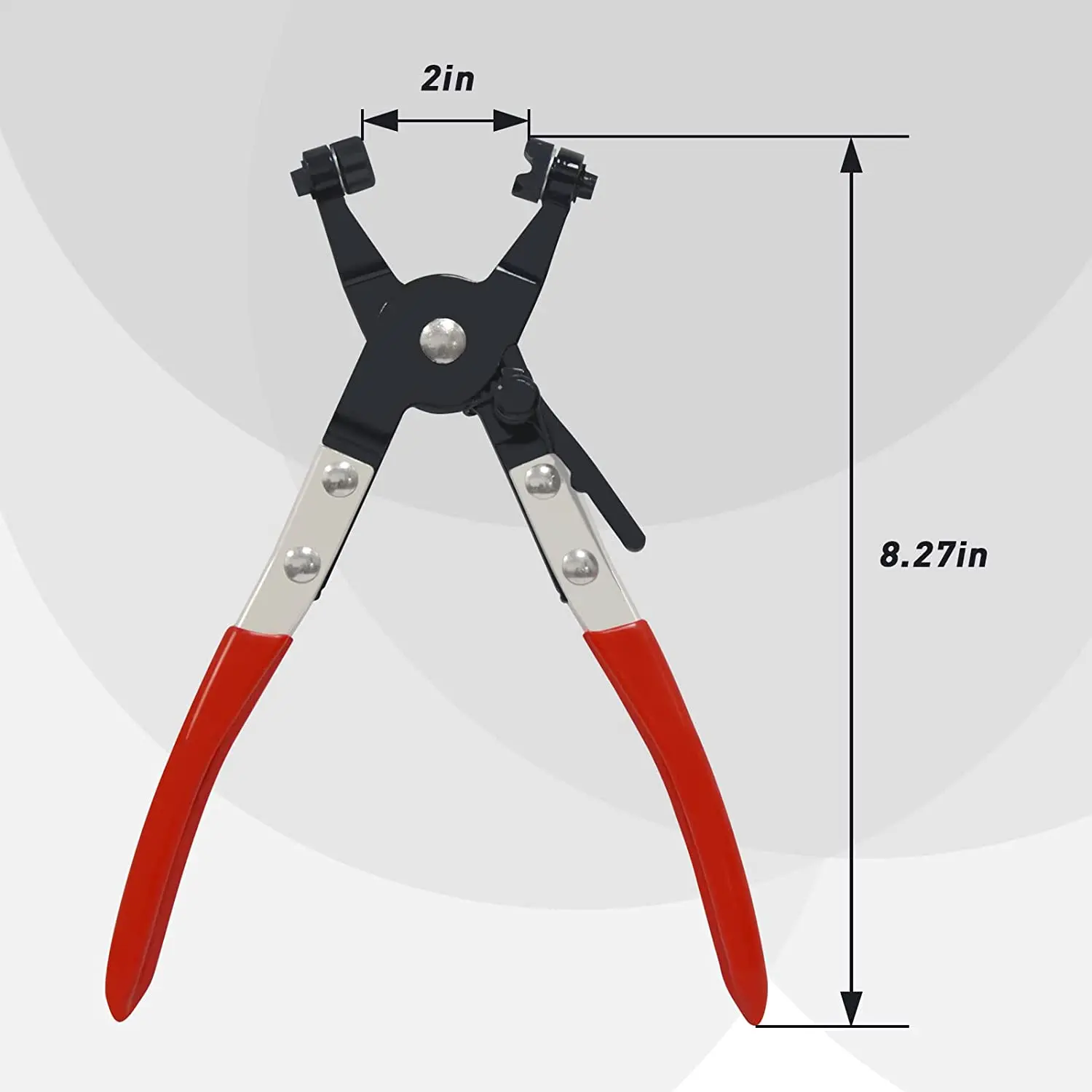 45 Angled Flat Band Hose Clamp Plier For Installation Of Low Radiators