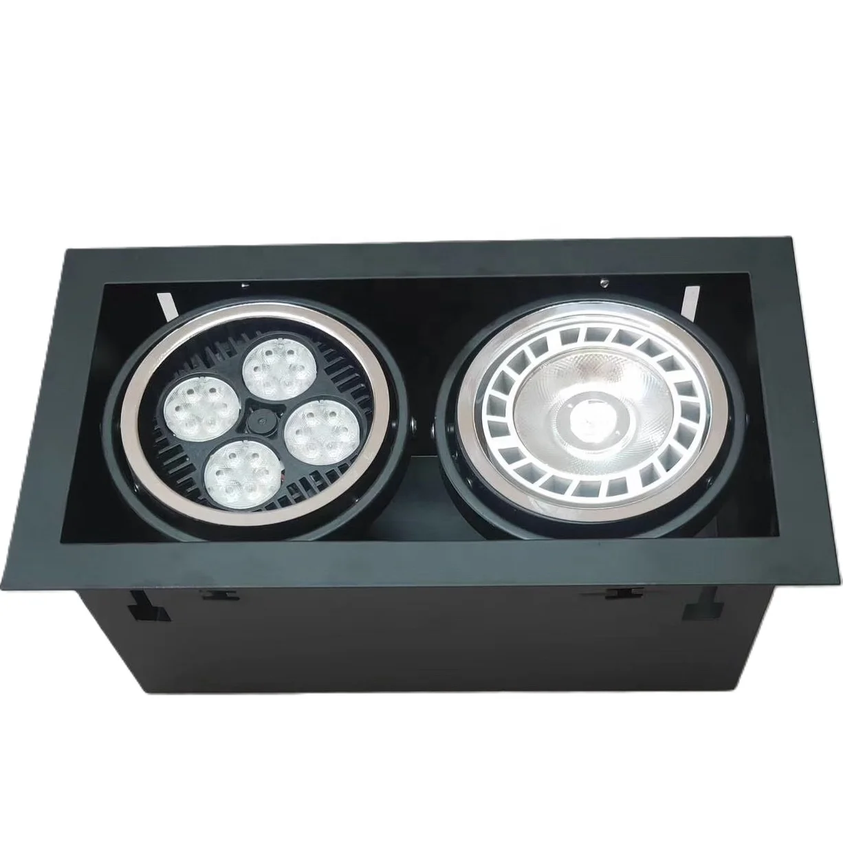 Par30 Par38 Par20 Led Bulb Fitting Horizontal Gu10 Mr16 Down Light Housing square Recessed E27 Downlight Fixture