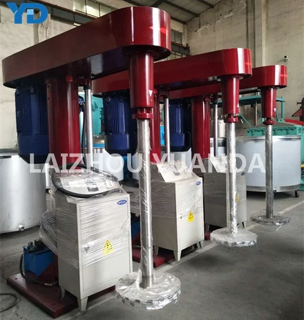 Excellent Performance High Speed Paint Mixer With 200L Mixing Tank Pigment High Speed Disperser for Construction Work