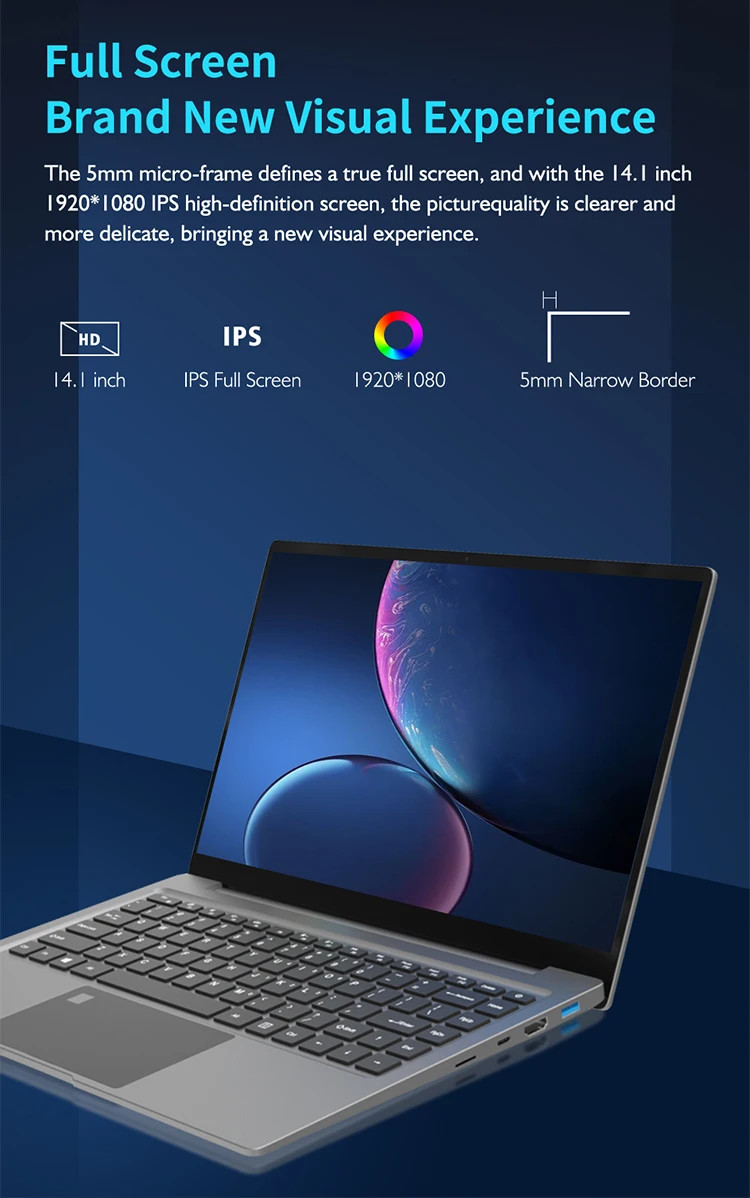 Pc Portable Laptop Notebook 14 Inch Core I3 I5 I7 11th Acd Metal