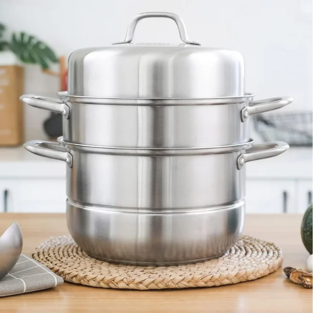 Multifunctional Cookware Sets 304 Food Grade Stainless Steel Steamer Cooking Pot