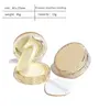 Round, transparent, champagne-colored 13g