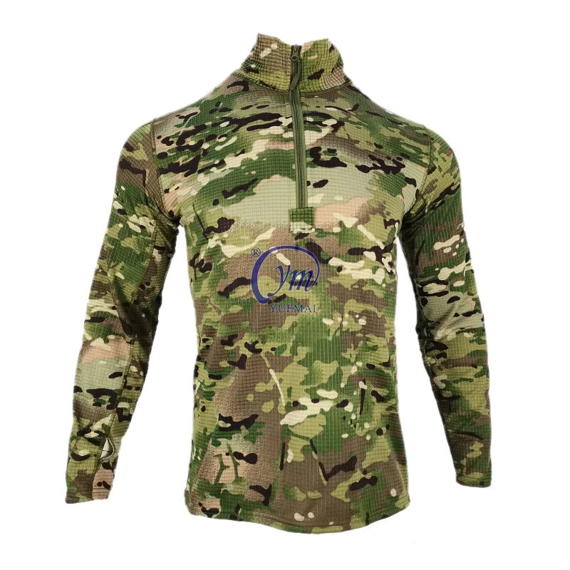 Outdoor Winter WAFFLE Fleece Lined Compression Shirt Long Johns Camo  Thermal Underwear for Men Bottom Top Set