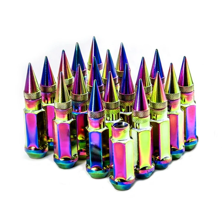 عجلة الجوز الصين محور البراغي قفل الإطارات اللون مكافحة سرقة التيتانيوم سيارة سيارة m12x1.5 m14x1.5 سيارة مع ارتفاع