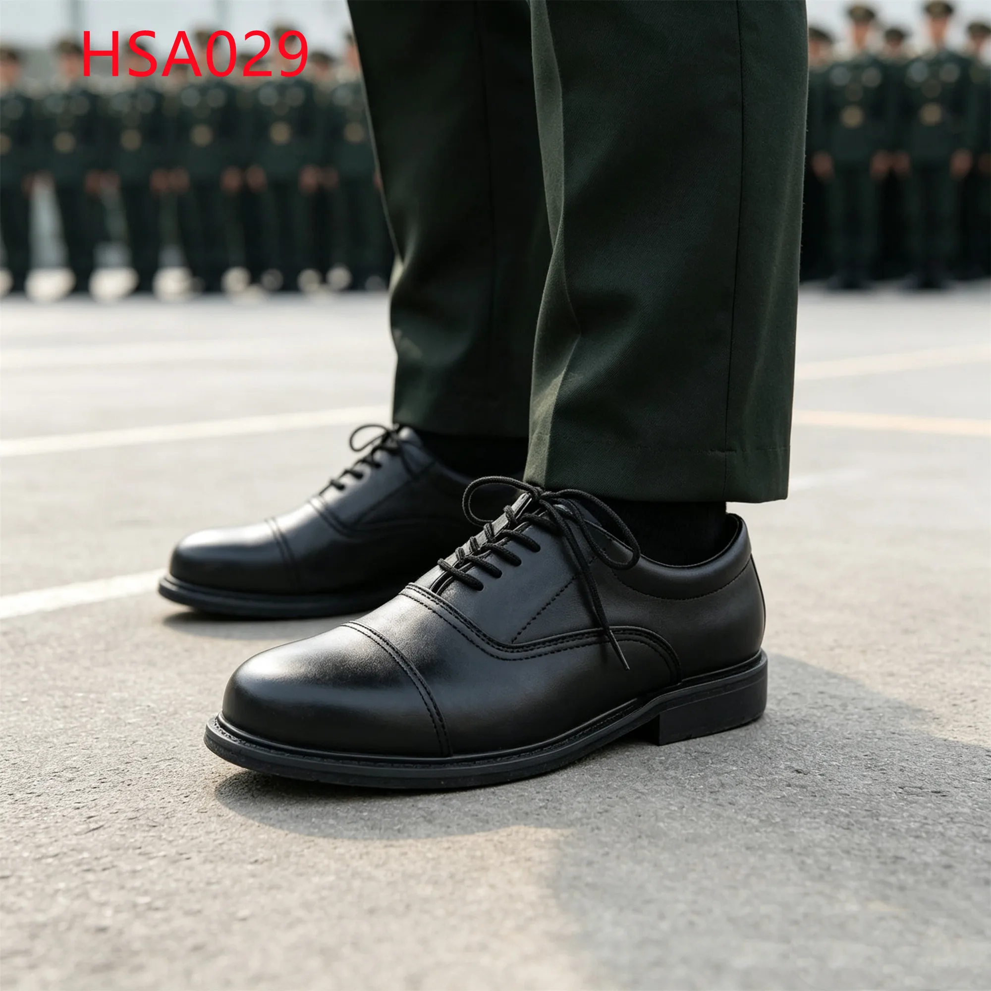 LXG,client Reception Double Joints Hua Singh Men Leather Shoes Executive Natural Cow Leather Sole Lace-up Uniform FootwearHSA029
