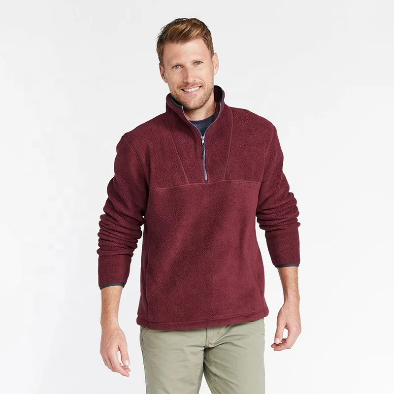 Polar Fleece Pullover Jacket Men 