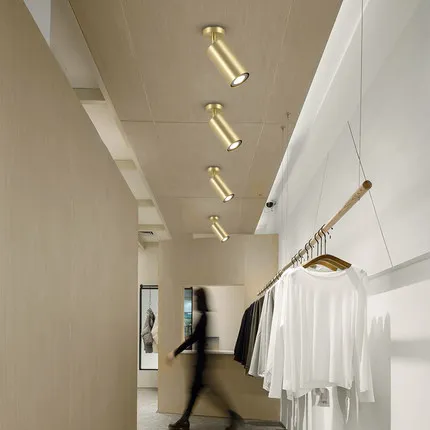 Customizable Length Golden LED Spotlights