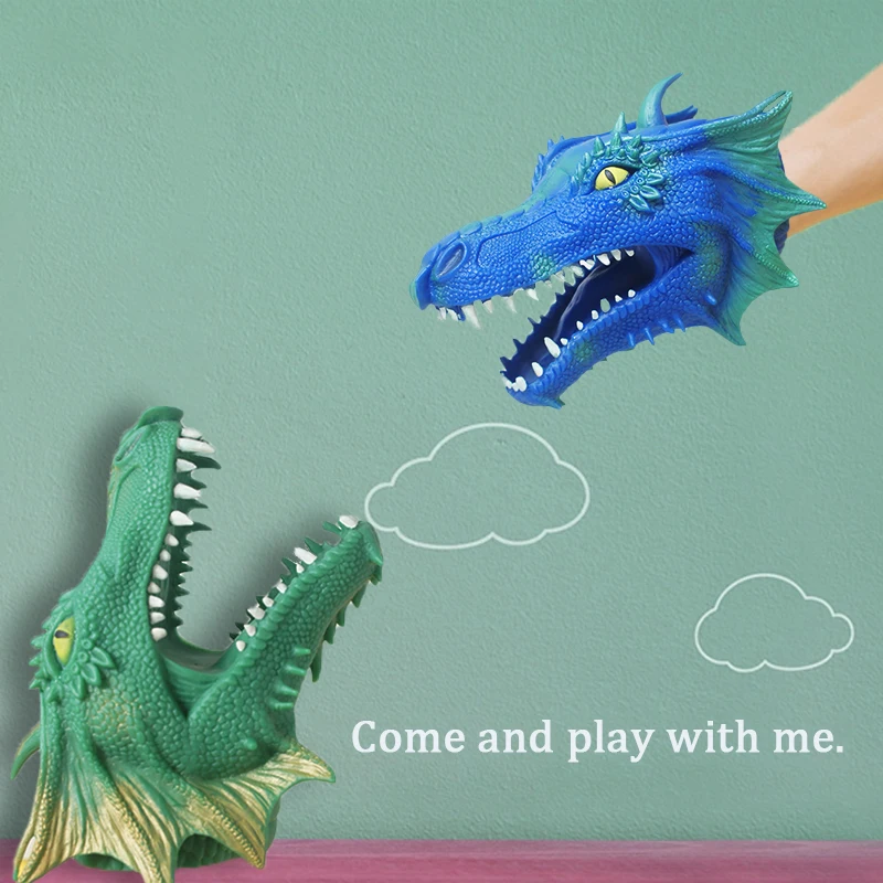 Напрыскивающие игрушки-драконы фабрика высокое качество мягкая резина TPR дракон животное ручная кукольная игрушка