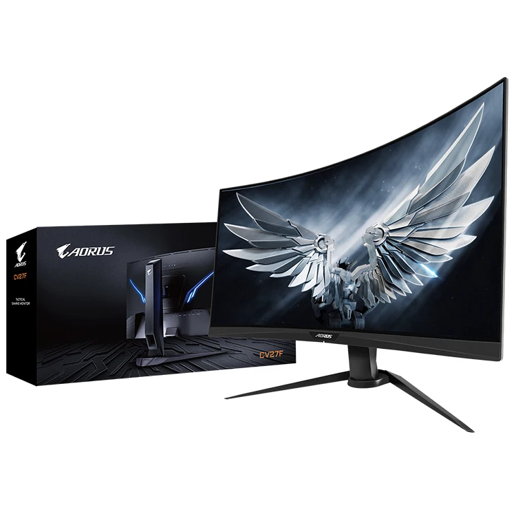 Gigabyte Aorus Cv27f 27 Inch 1ms 165hz Frameless Curved 1500r Gaming  Monitor With Fhd 1080p 90% Dci-p3 Color Accurate Va Panel - Buy Gigabyte  Aorus