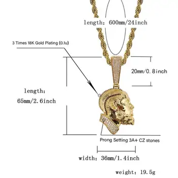 New Nipsey Hussle Head portrait Hip hop men women pendant necklace