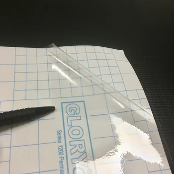 Hot Selling Eco Friendly Solvent clear Roll Car Wrapping Sticker Transparent Pvc Removable Glory Vinyl Self Adhesive