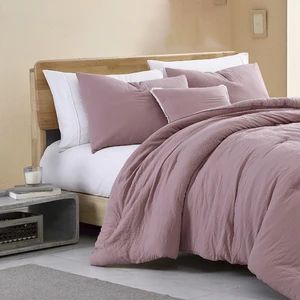 Soft Like Prewashed  Microfibre Comforter Cover Set Shipping Solid Comforter Sets king Size 4pcs
