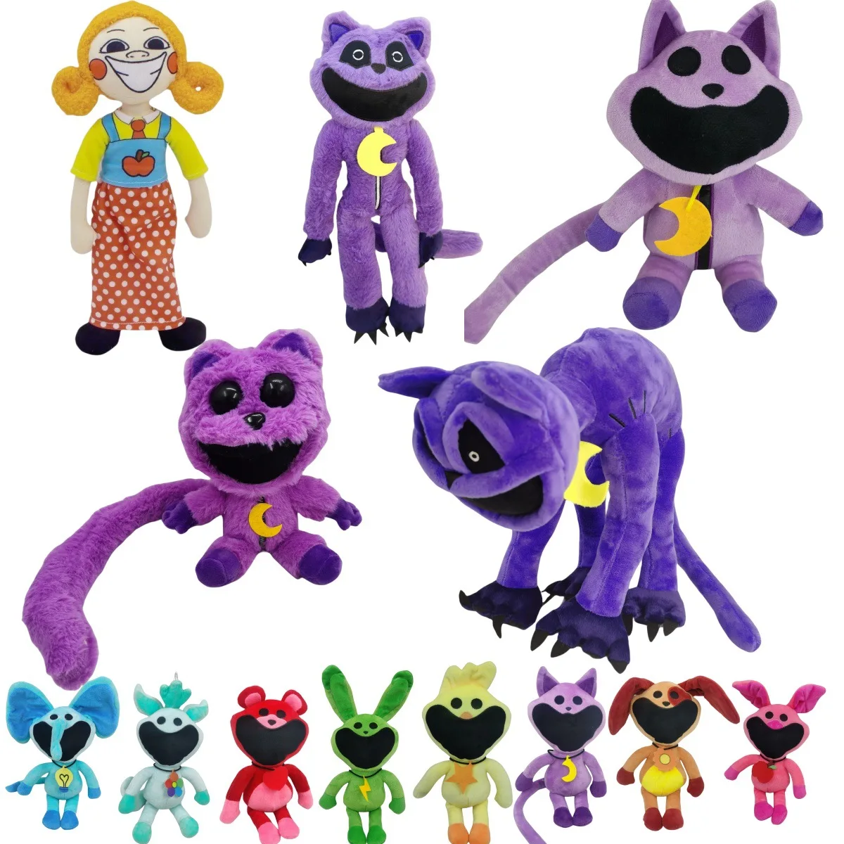 Roxgoct Hot Smiling Critters Smiling Critters Purple Cat Figures And 