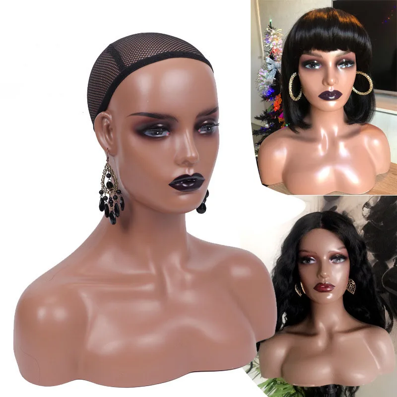 Buy Wig Mannequin Head With Makeup