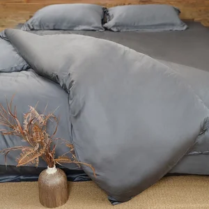 Wholesale OEKO-Tex  New Designer Ultra Smooth and Silky Soft Cooling Organic Bamboo Duvet Cover Sets  100% Bamboo Bed Sheet