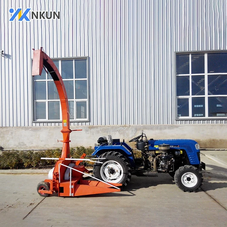 Tractor Pto Drive One Row Mini Corn Rear Side Silage Harvester Machine