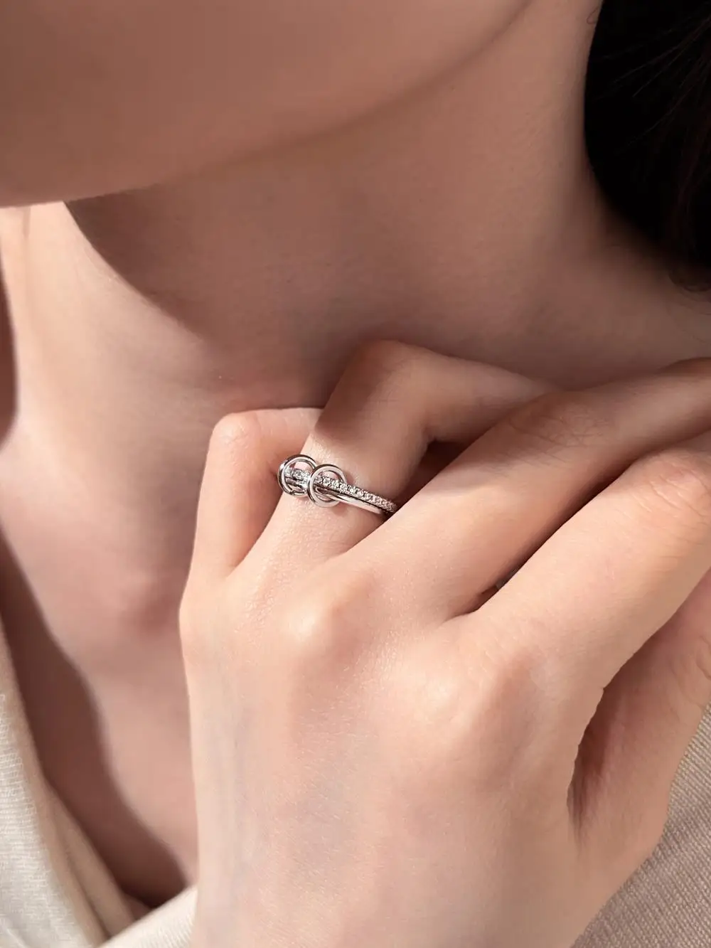 KAKODIY 925 Sterling Silver High End Boutique Jewelry for Women Ring Wedding Engagement Ring detail 9