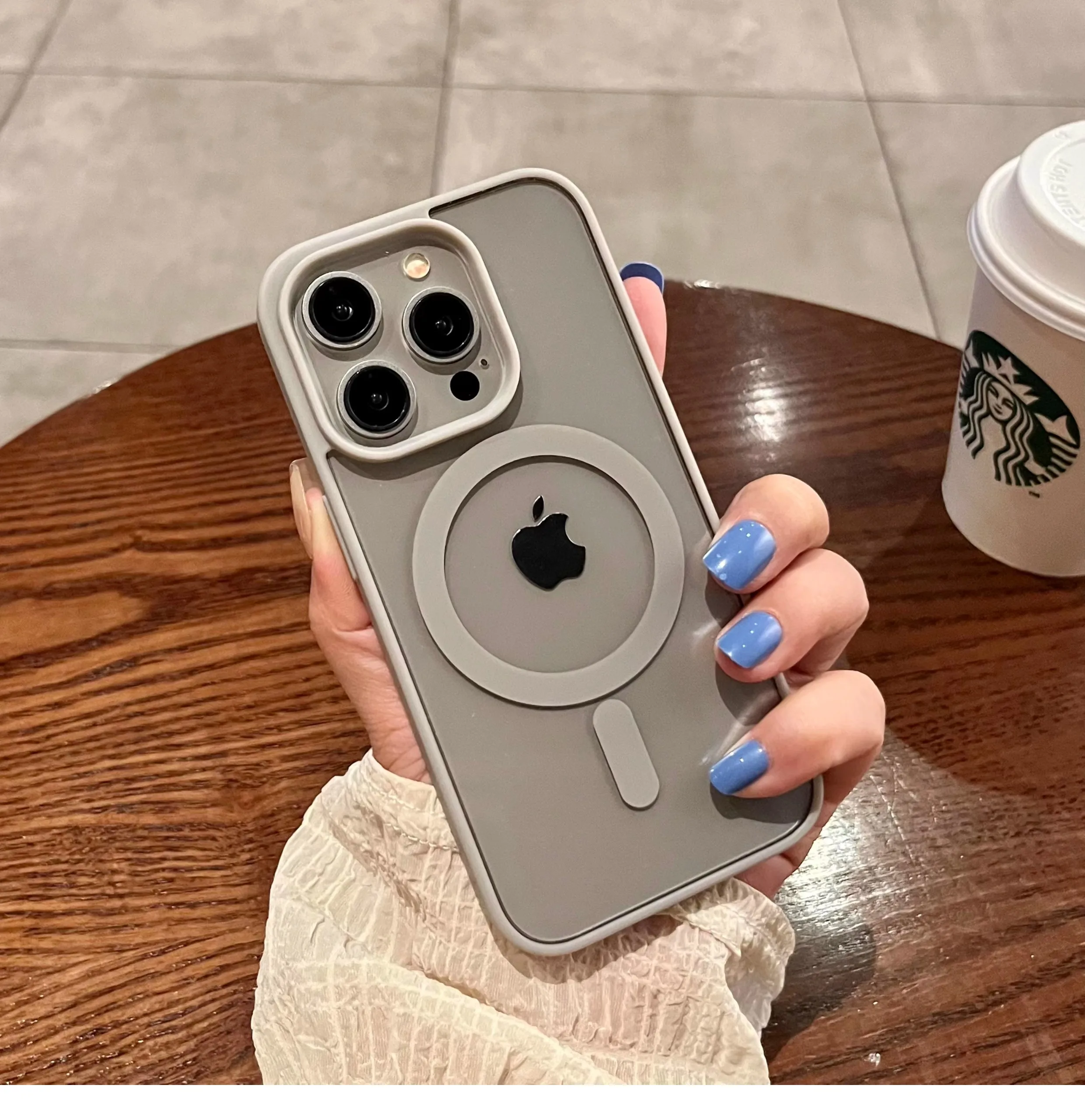 Clear Transparent Magnetic Wireless Charging Phone Case for iPhone 17 Pro Max 16 15 14 13 12 11 Drop-resistant Protective Shell