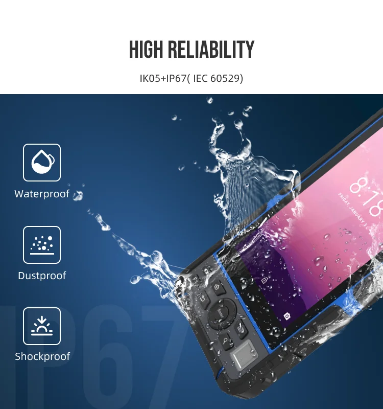 Oem T60gn For Professional 8gb 128gb Android 500 Nit 9000mah Gps ...