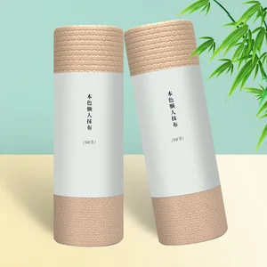 Sustainable Eco-Friendly Bamboo Dish Cloth Multipurpose Plain Spunlace Natural Kitchen Cleaning Cloth Roll Floor Bathroom Free