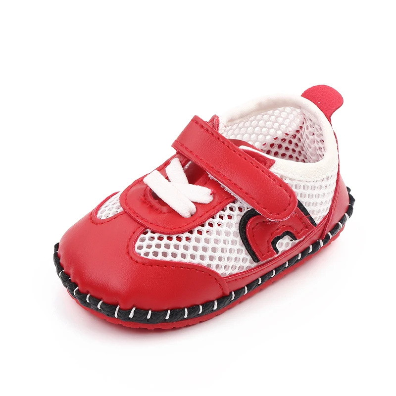 Spring and Autumn Infants Shoes Baby Non-slip Soft Sole Breathable Mesh Surface Walking Shoes supplier