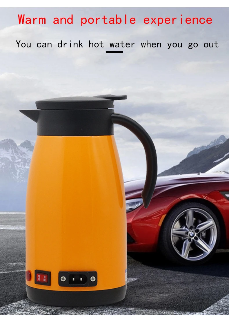 12v24v Universal Portable Mini Electric Kettles Hot Water Pot Car