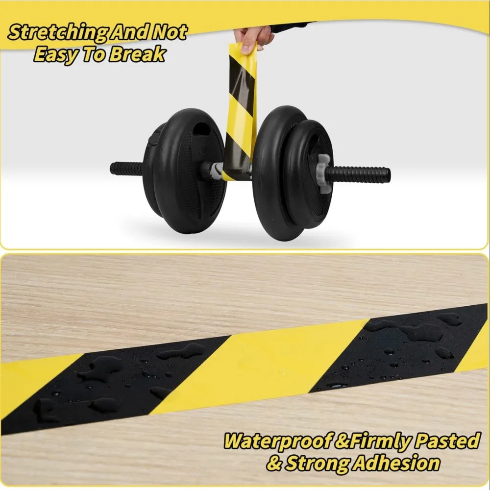 Rubber Mat Warning Sticker Custom Die Cut Rubber Adhesive Floor Marking Caution Hazard Safety ...