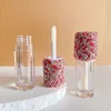 Bling pink color with slant brush