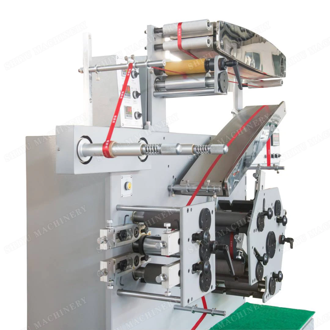 4+2 Colors Roll to Roll Flexo Fabric Garment Satin Ribbon Label Printing Machine for Washing Care Nylon Taffeta Label