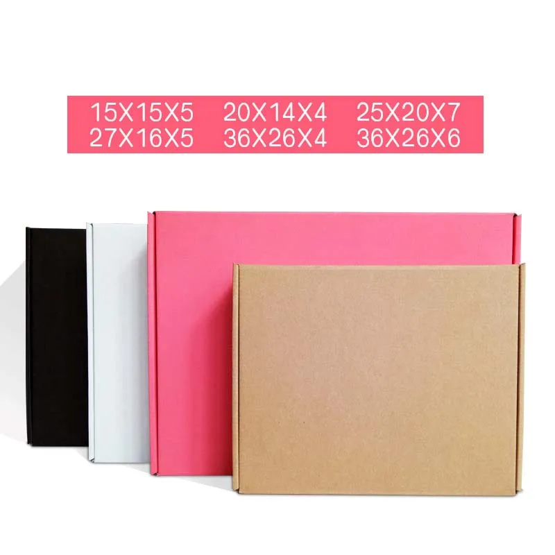 
Напечатанные на заказ гофрированные коробки для одежды и телефона, черные картонные коробки 