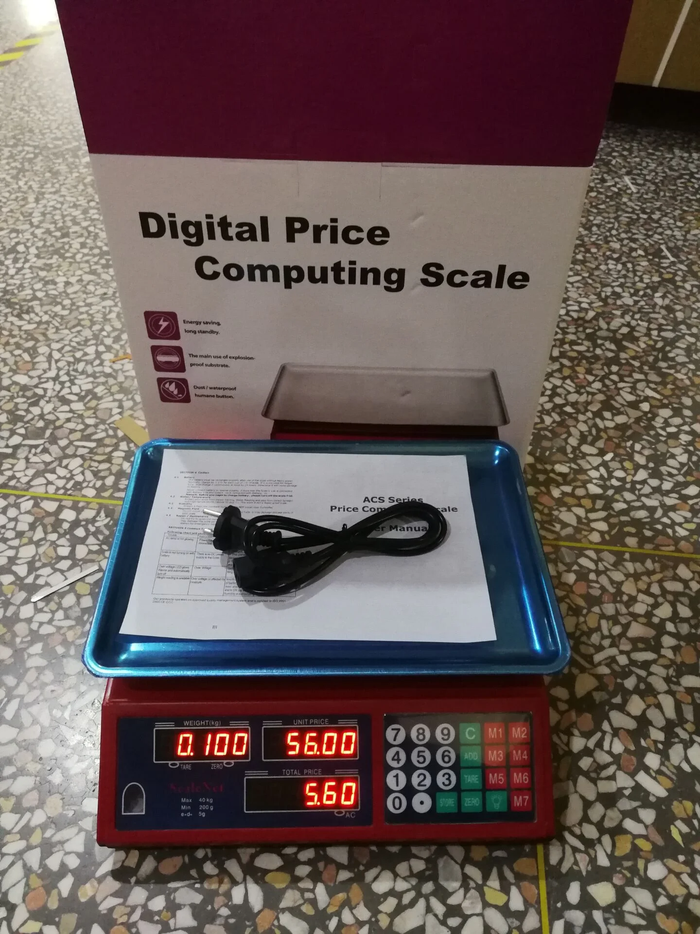 ZZDT-10 Kitchen Weighing Scale - 40kg Heavy Duty Fruit & Veg