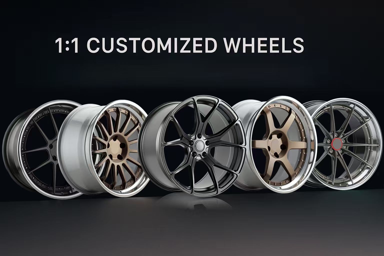 Custom 2-piece Forged Alloy Deep Dish Concave Wheels Rims 20 Inch 5x114 ...