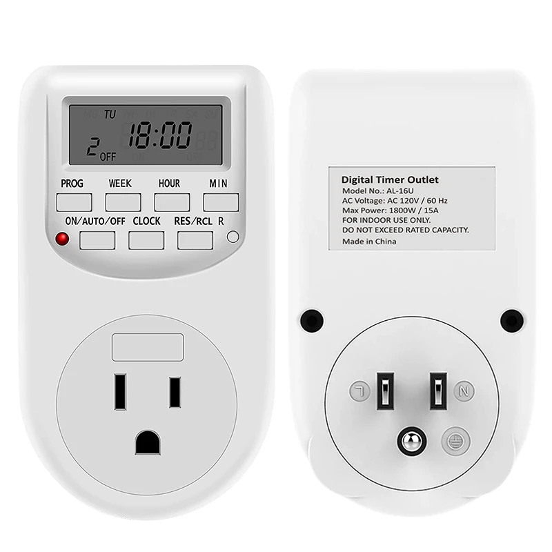 Temporizador Digital Indoor 10amp 220v Timer Programable