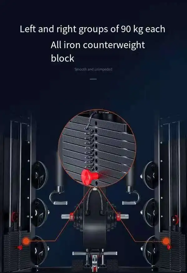 OCKR Hot Sale Home Gym Equipment Set with Smith Machine Multi-Function 200KGS Max User Weight 1 Year Warranty