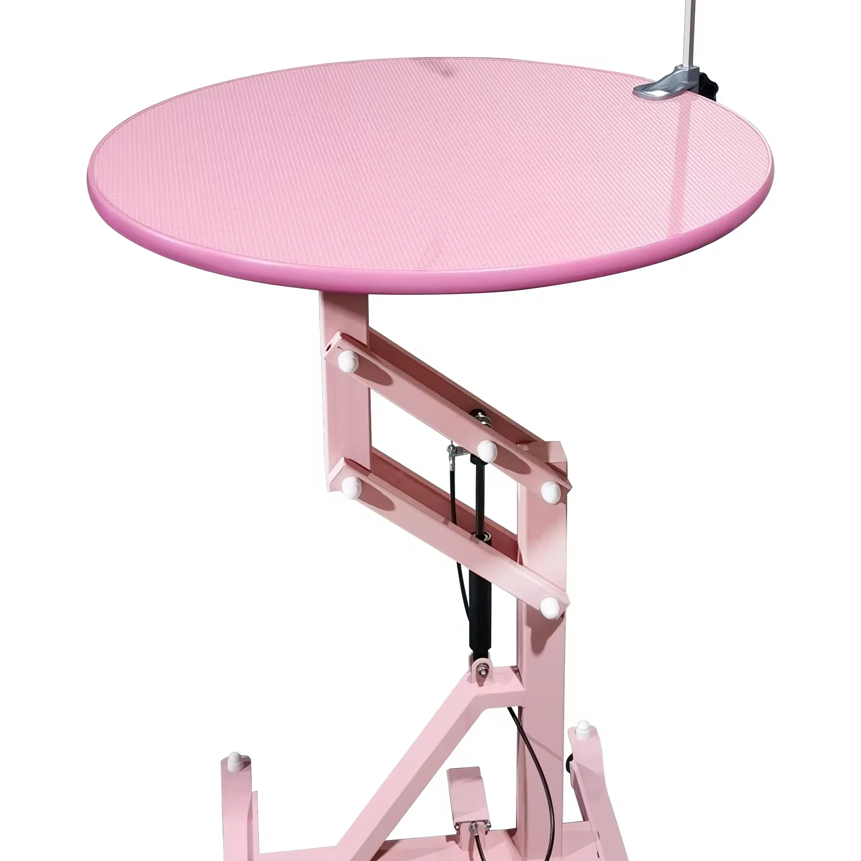 Round Tabletop Table Factory Supply Quality Assurance Dog Grooming Table Electric Adjustable Height Pet Table