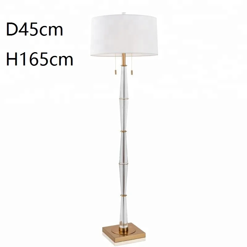 Современная американская тканевая декоративная металлическая перезаряжаемая светодиодная Напольная Лампа для спальни