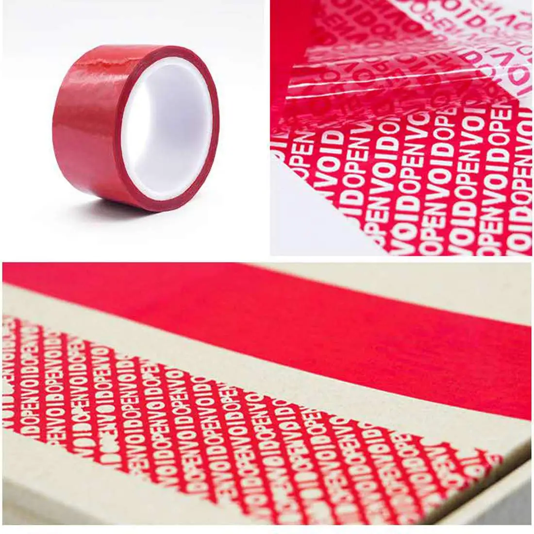 FREE SAMPLE 2'x55 Yards Anti Counterfeiting Tamper Proof Security Void Tape  Custom Packing Tape