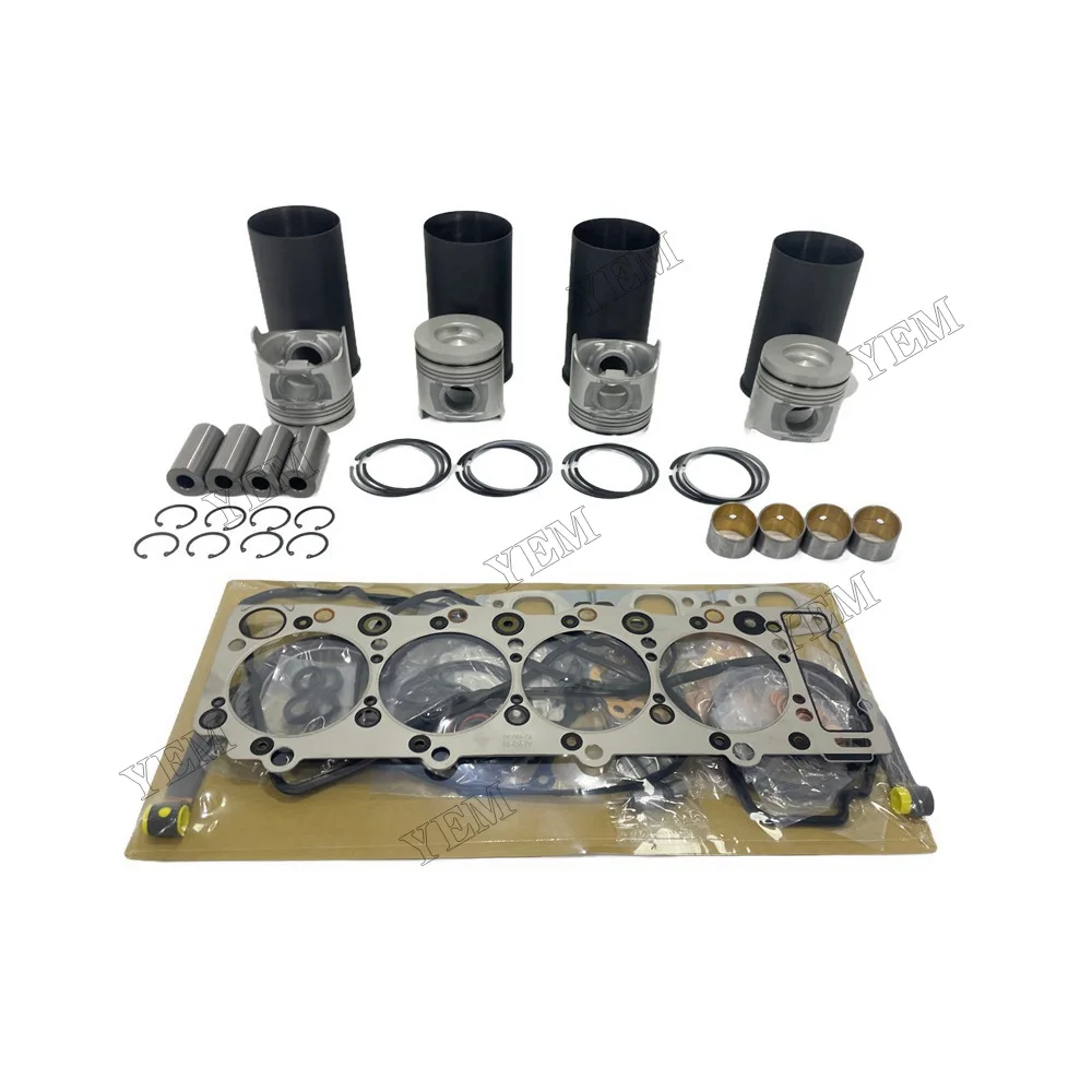 Overhaul Kit With Gasket Set Compatible for Isuzu 4HK1 High Quality Engine Parts 4