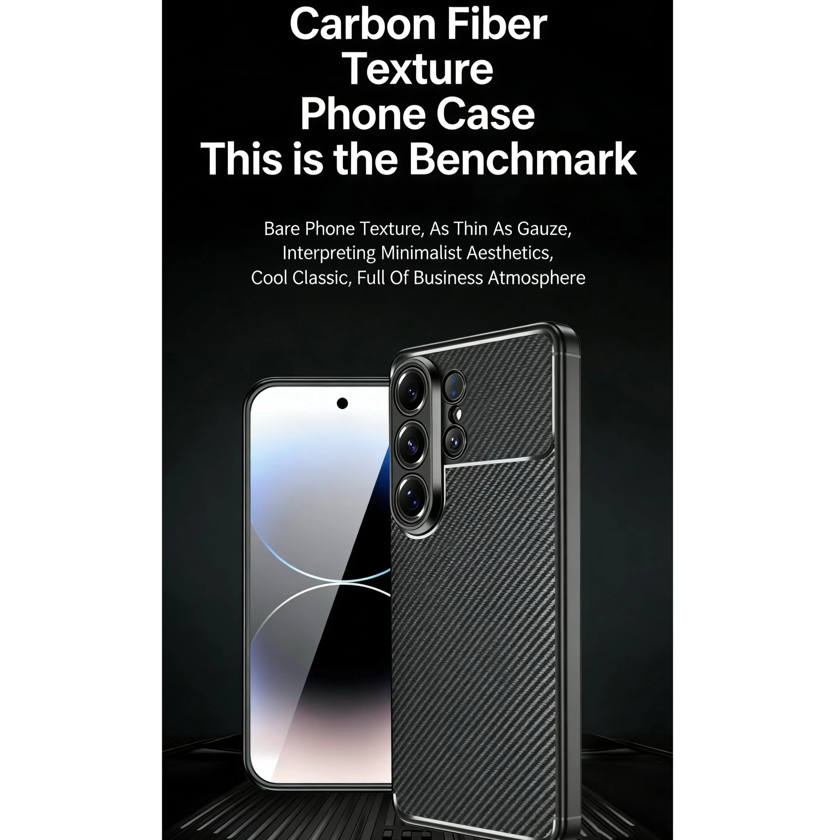 Laudtec Beetle Series Carbon Fiber Pattern Phone Case for Samsung S26