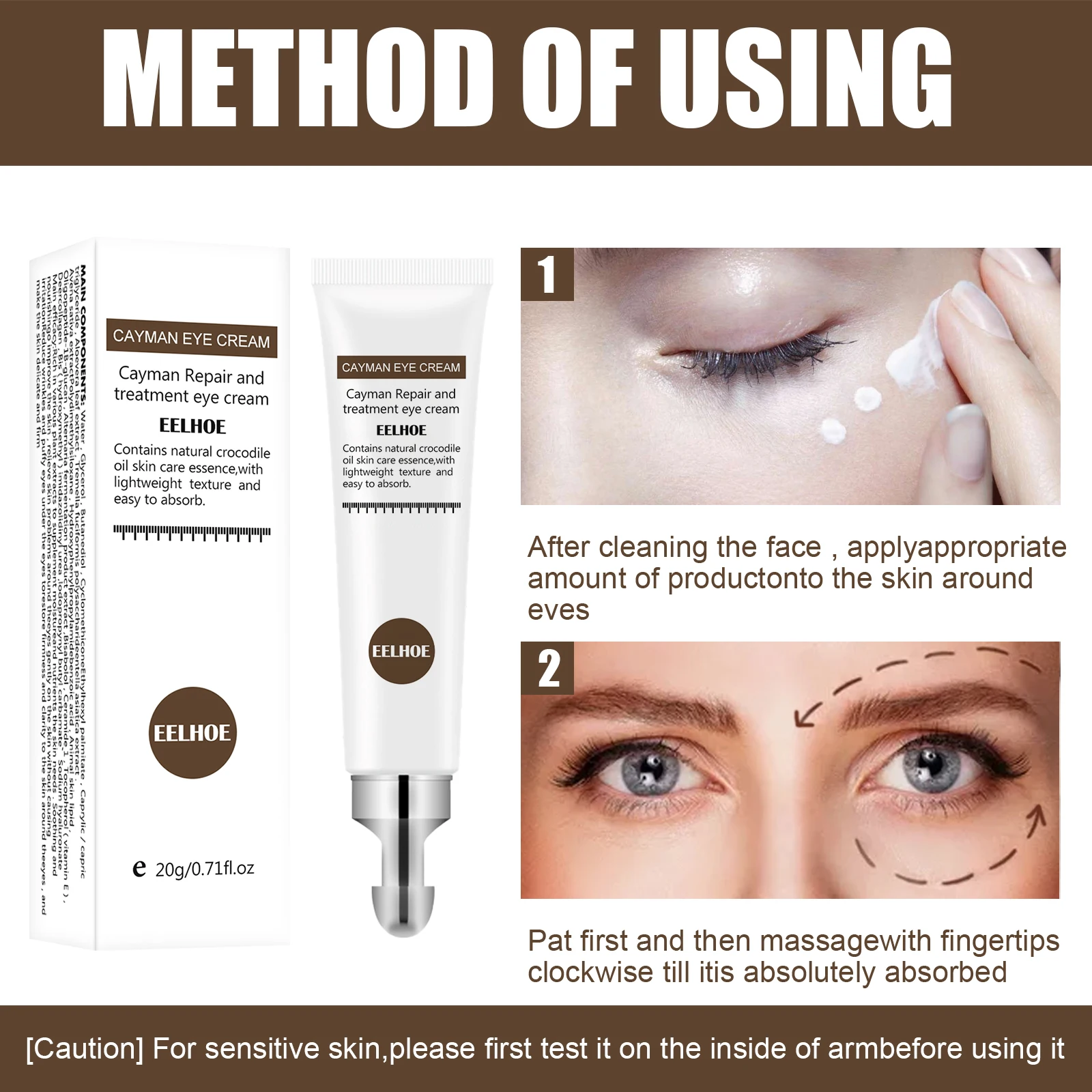 Eelhoe Serum Eye Cream Firming And Lifting Eye Bags Fade Eye Wrinkles ...