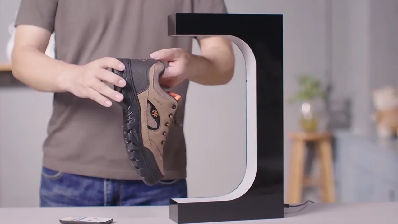 Floating Shoes Display Suspension Shoes Stand With Led Light