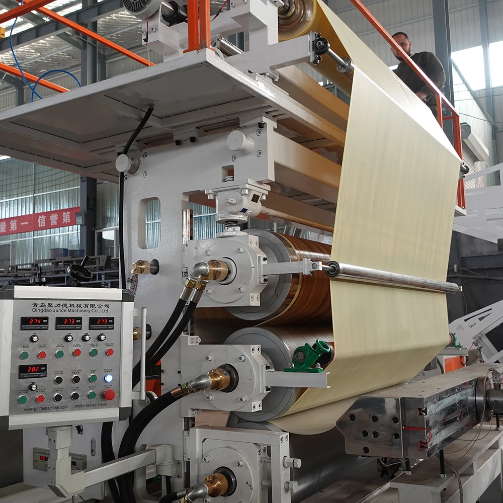 High Quality PVC 3D UV Plastic Printing Wall Panel Sheet Making Machine Low Price with Core Components Screw and Motor