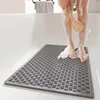 TPE Shower Mat - Small Bread Solid Gray