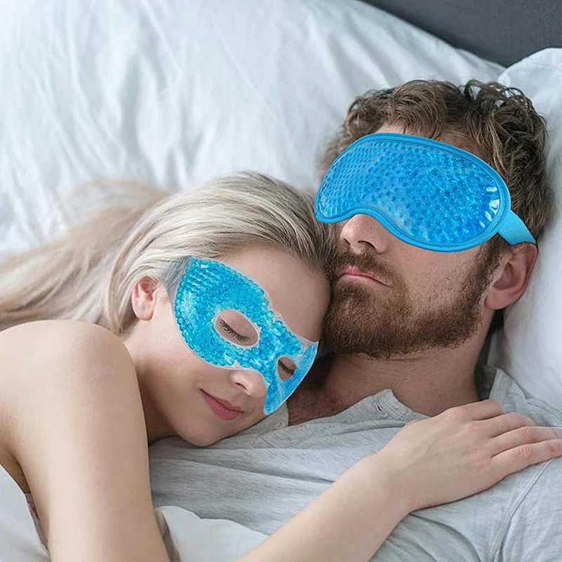 wholesale reusable eye gel mask cold pack hot cold compress dark circles eye mask