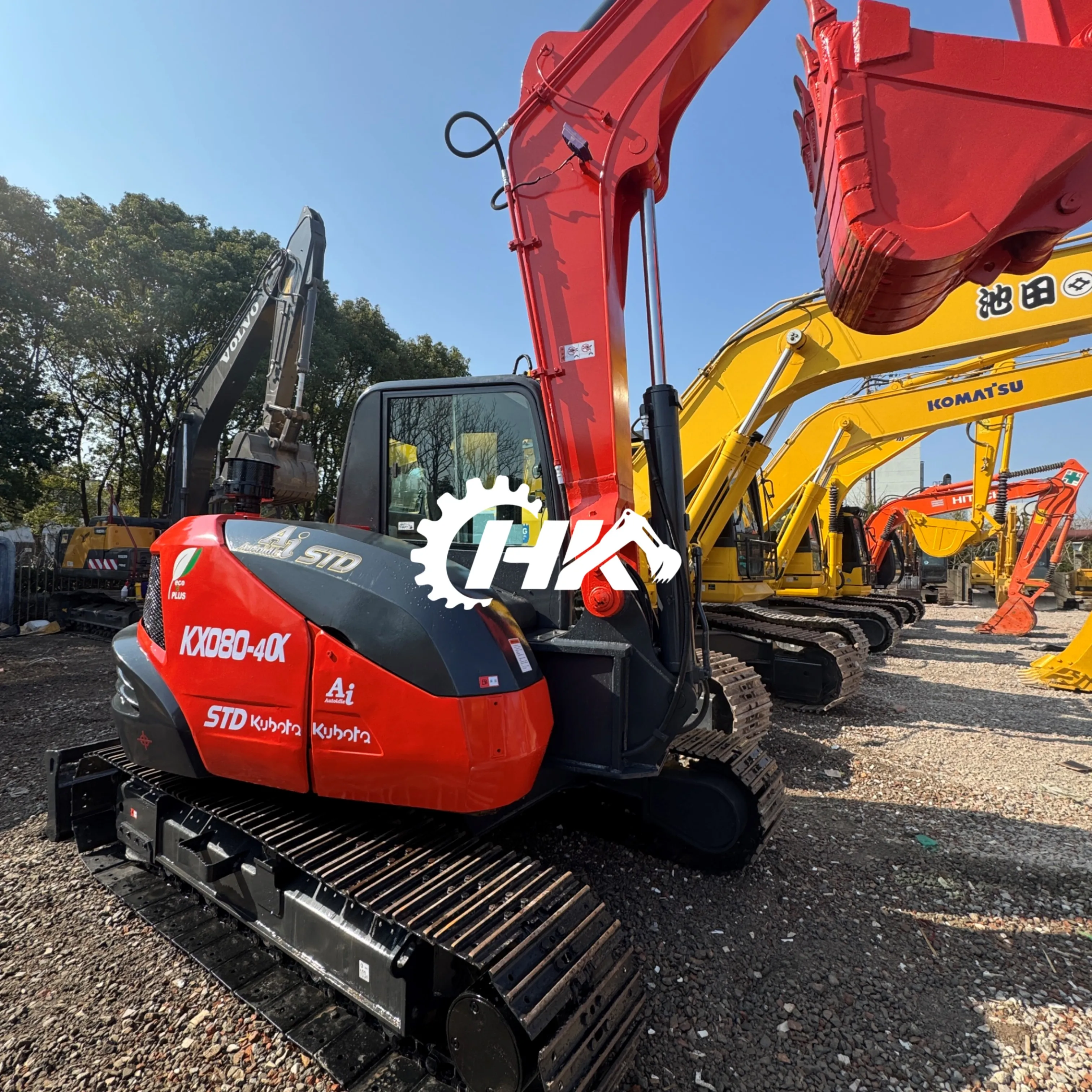 HANG KUI KUBOTA Kx080 8tons 95%new Original Japanese with EPA,CE Agricultural Used Kubota Kx080 Excavator for Digging